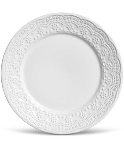 Prato sobremesa branco