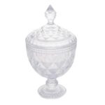 Bomboniere de vidro com tampa