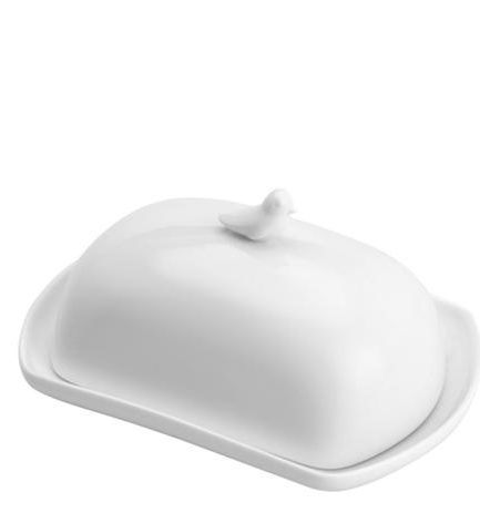 Manteigueira em porcelana