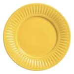 Prato sobremesa amarelo