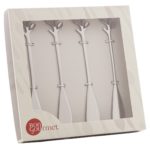 Kit 4 espátulas em aço inox