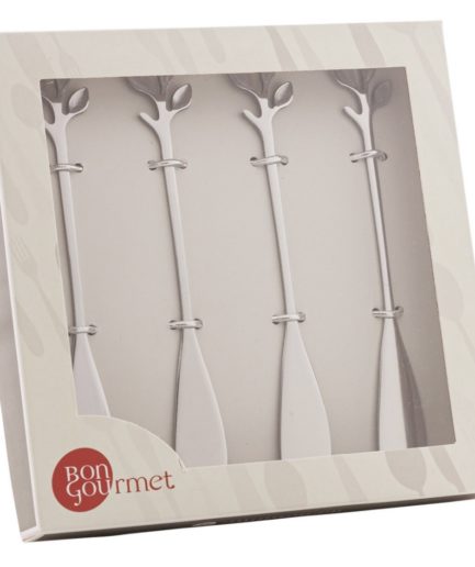 Kit 4 espátulas em aço inox