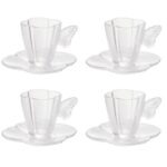 Jogo 4 Xícaras de café Butterfly