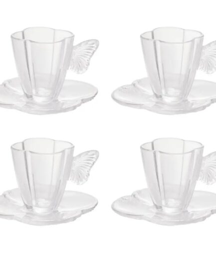 Jogo 4 Xícaras de café Butterfly