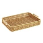 Bandeja retangular em fibra sintética