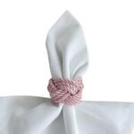Anel de guardanapo rosa