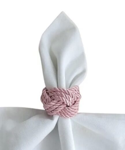 Anel de guardanapo rosa