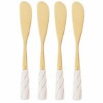 Kit 4 espátulas douradas
