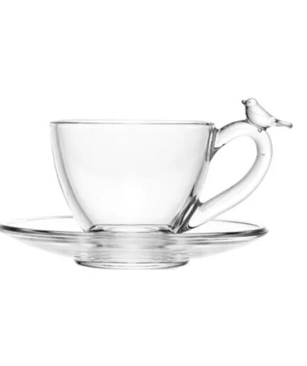 Jogo de 4 xícaras de chá bird