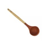 Concha silicone cabo em bambu