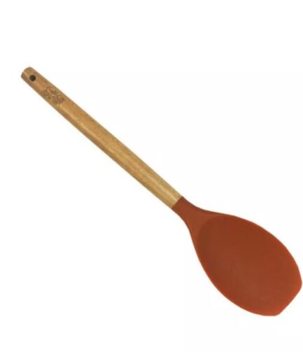 Espátula silicone cabo em bambu