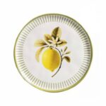 Jogo 6 pratos rasos limão siciliano