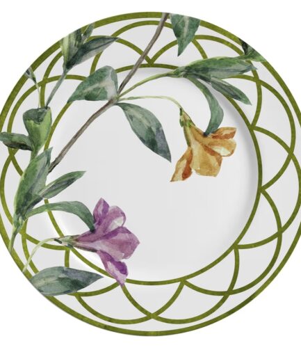 Jogo 6 pratos sobremesa