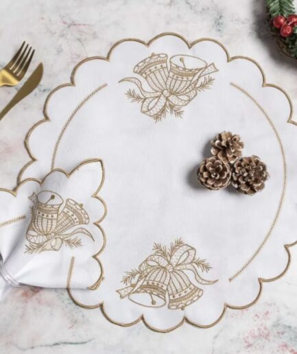 Um lugar americano natalino + um guardanapo