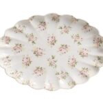 Travessa estampada flores