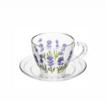 Xícara de chá lavanda