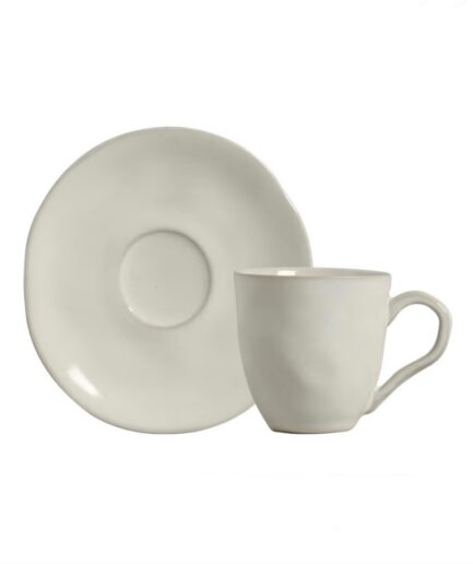 Jogo 6 xícaras com pires 120ml Porto Brasil