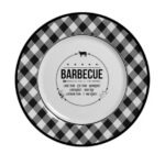 Jogo 6 pratos sobremesa churrasco