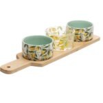 Petisqueira 4 peças limão siciliano