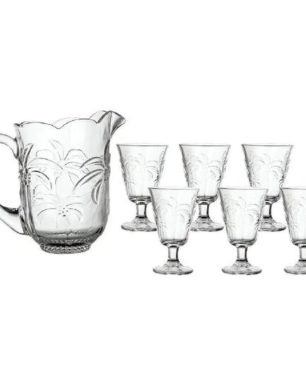 Jogo jarra e 6 taças Palm