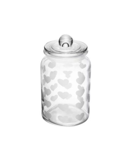 Pote vidro coração 19x11cm