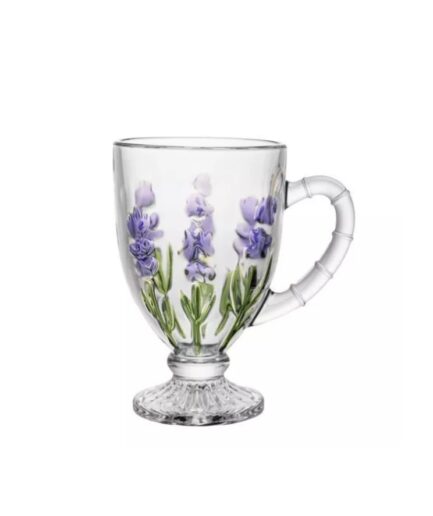 Jogo 4 xicaras capuccino 190ml Lavanda