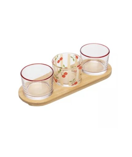 Petisqueira cerejinha 4 peças