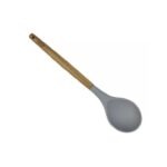 Colher silicone cabo em bambu